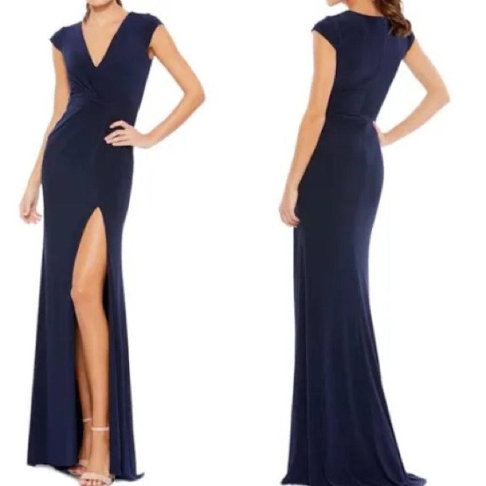 Ieena for Mac Duggal Navy Dress